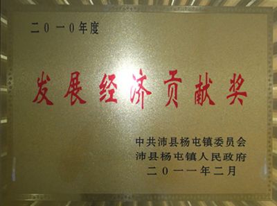 發(fā)展經(jīng)濟(jì)貢獻(xiàn)獎(jiǎng)